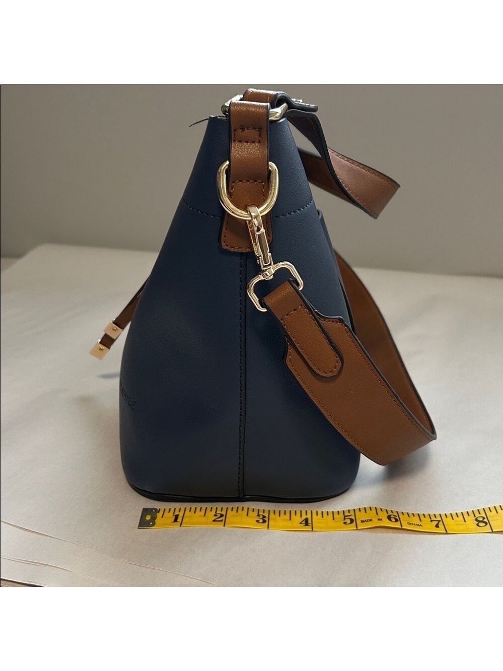 Louenhide Navy Brown Crossbody Bag - Picture 7 of 15